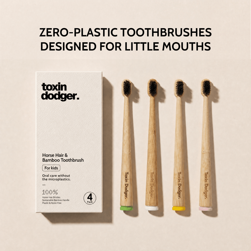 KIDS Natural Bristle Toothbrush (4-pack)