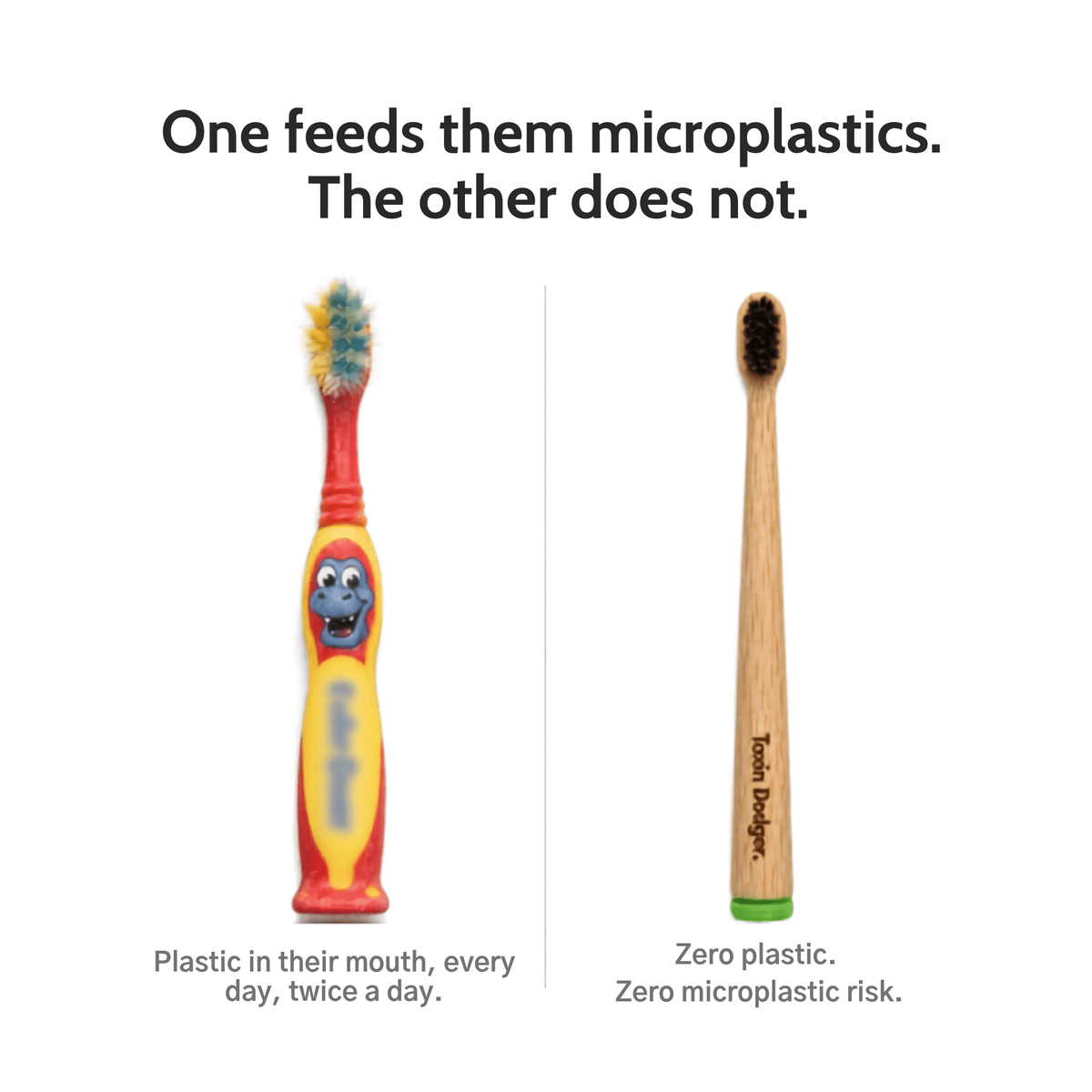 KIDS Natural Bristle Toothbrush (4-pack)