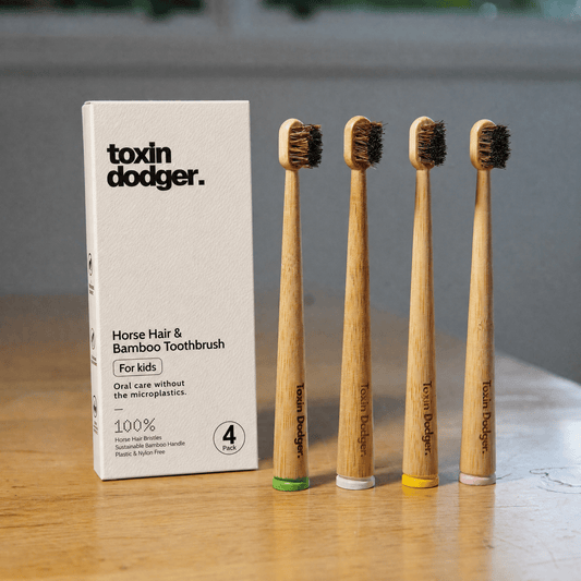 KIDS Natural Bristle Toothbrush (4-pack)