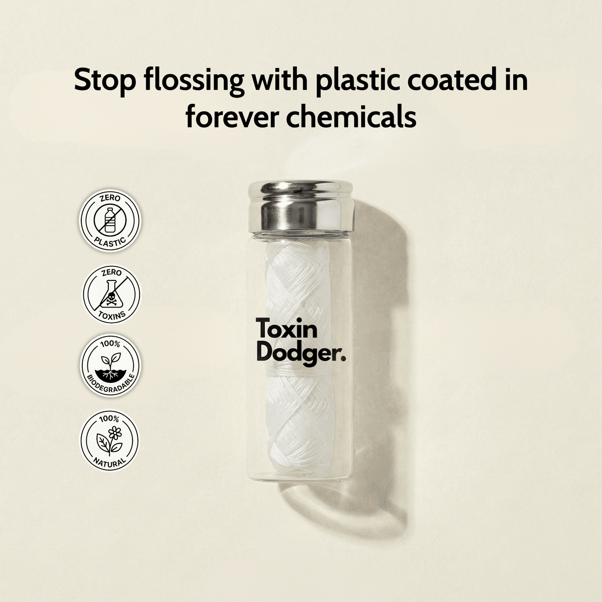 Zero Plastic Silk Dental Floss - Refill (2x Spools)